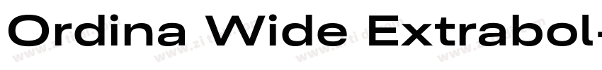 Ordina Wide Extrabol字体转换